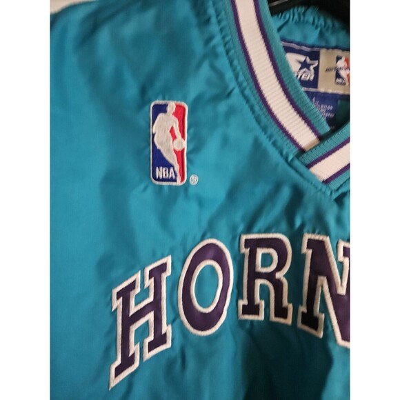 vintage 90s charlotte hornets starter windbreaker jacket Large See Measurements - Picture 4 of 11